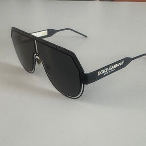 Dolce & Gabbana Black Aviator Sunglasses